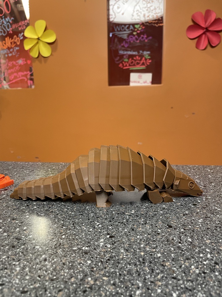 Brown Pangolin articulated fidget toy